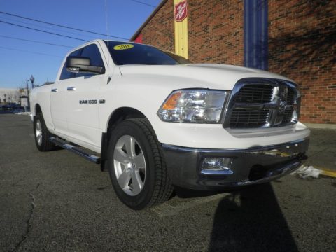 Bright White Dodge Ram 1500 Big Horn Quad Cab 4x4.  Click to enlarge.