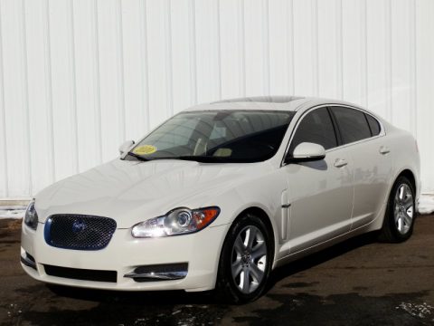 Porcelain White Jaguar XF Sport Sedan.  Click to enlarge.