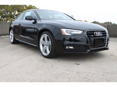 Brilliant Black Audi A5 2.0T quattro Coupe.  Click to enlarge.