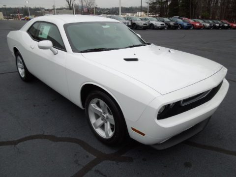 Bright White Dodge Challenger SXT.  Click to enlarge.