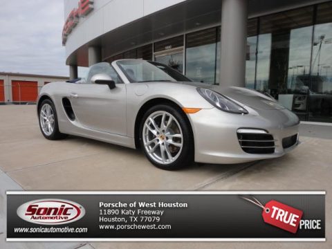 Platinum Silver Metallic Porsche Boxster .  Click to enlarge.