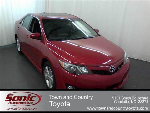 Barcelona Red Metallic Toyota Camry SE.  Click to enlarge.
