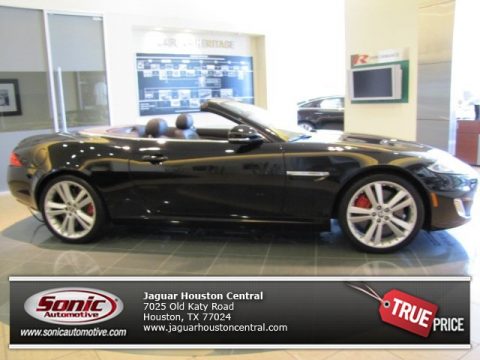 Ebony Black Jaguar XK XKR Convertible.  Click to enlarge.