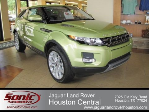 Colima Lime Metallic Land Rover Range Rover Evoque Coupe Pure.  Click to enlarge.