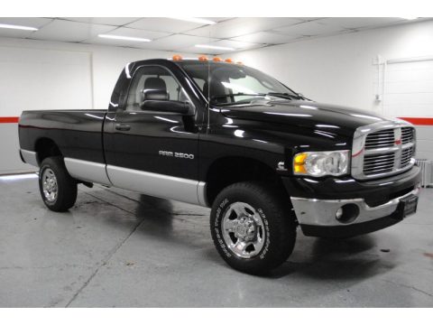 Black Dodge Ram 2500 SLT Regular Cab 4x4.  Click to enlarge.