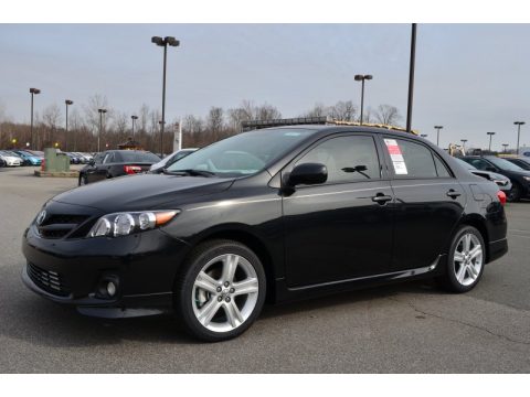 Black Sand Pearl Toyota Corolla S.  Click to enlarge.