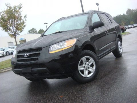 Ebony Black Hyundai Santa Fe GLS.  Click to enlarge.