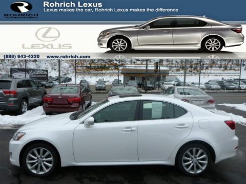 Starfire White Pearl Lexus IS 250 AWD.  Click to enlarge.