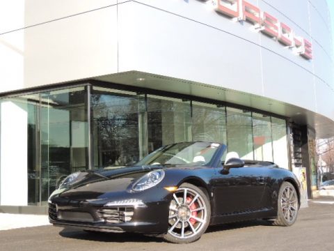 Basalt Black Metallic Porsche 911 Carrera S Cabriolet.  Click to enlarge.