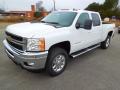 Front 3/4 View of 2013 Chevrolet Silverado 3500HD LTZ Crew Cab 4x4 #2
