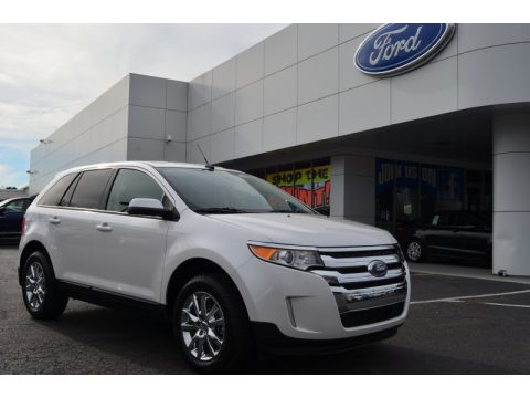 White Platinum Tri-Coat Ford Edge SEL.  Click to enlarge.