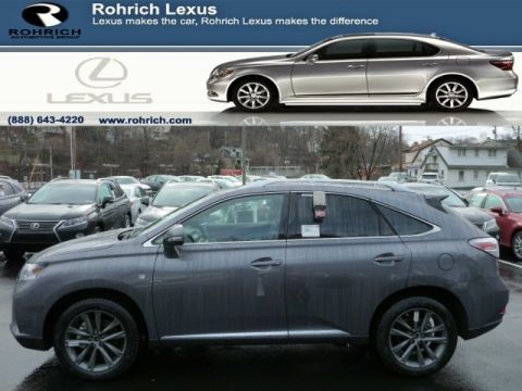 Nebula Gray Pearl Lexus RX 350 F Sport AWD.  Click to enlarge.