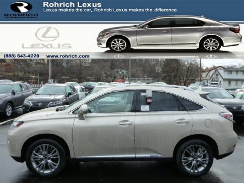 Satin Cashmere Metallic Lexus RX 450h AWD.  Click to enlarge.