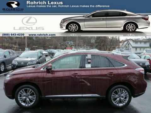 Claret Red Mica Lexus RX 450h AWD.  Click to enlarge.