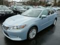 Front 3/4 View of 2013 Lexus ES 300h Hybrid #8