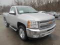 Front 3/4 View of 2013 Chevrolet Silverado 1500 LT Regular Cab 4x4 #10