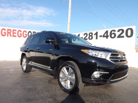 Black Toyota Highlander Limited.  Click to enlarge.