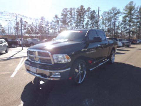 Black Dodge Ram 1500 Big Horn Crew Cab 4x4.  Click to enlarge.