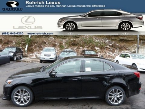 Obsidian Black Lexus IS 250 AWD.  Click to enlarge.