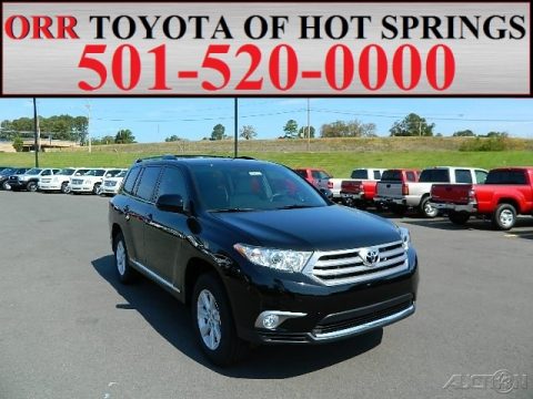 Black Toyota Highlander V6.  Click to enlarge.