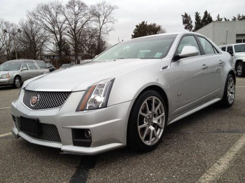 Radiant Silver Metallic Cadillac CTS -V Sedan.  Click to enlarge.