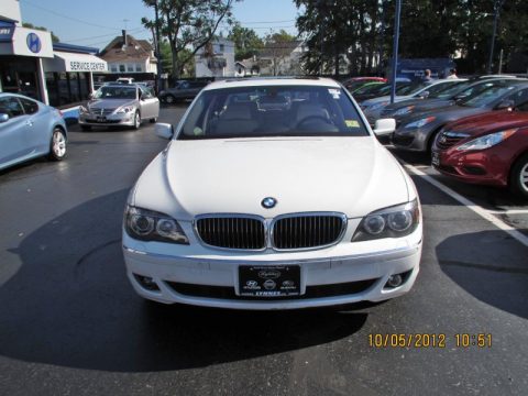 Alpine White BMW 7 Series 750Li Sedan.  Click to enlarge.