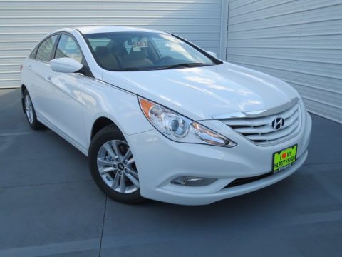 Shimmering White Hyundai Sonata GLS.  Click to enlarge.