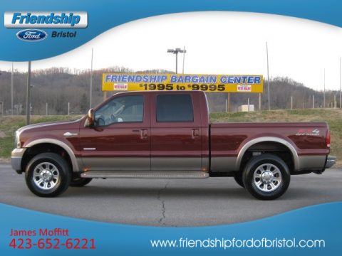 Dark Copper Metallic Ford F250 Super Duty King Ranch Crew Cab 4x4.  Click to enlarge.