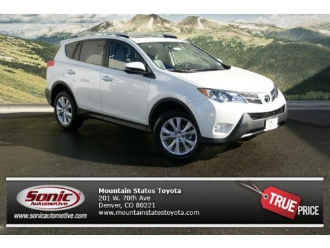 Blizzard White Pearl Toyota RAV4 Limited AWD.  Click to enlarge.