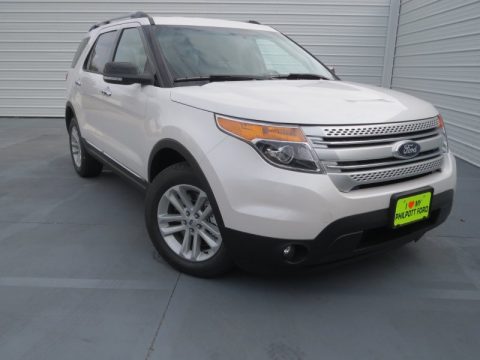 White Platinum Tri-Coat Ford Explorer XLT.  Click to enlarge.