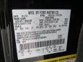 Ford Color Code UH Tuxedo Black #34