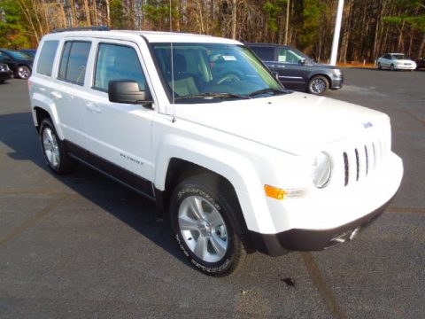 Bright White Jeep Patriot Sport 4x4.  Click to enlarge.
