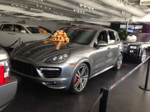 Meteor Grey Metallic Porsche Cayenne GTS.  Click to enlarge.