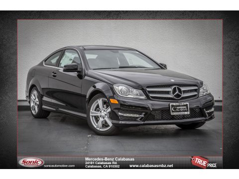Black Mercedes-Benz C 250 Coupe.  Click to enlarge.
