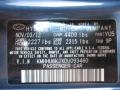 Hyundai Color Code YU5 Parabolica Blue #30