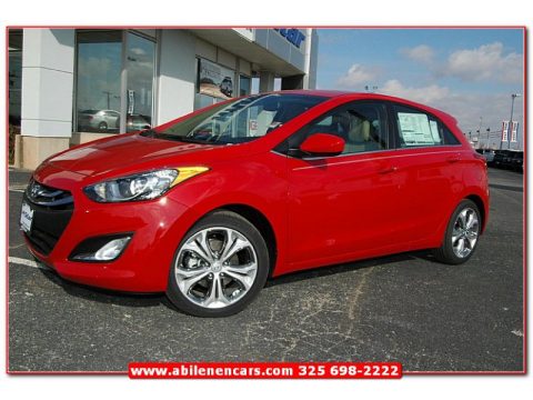 Volcanic Red Hyundai Elantra GT.  Click to enlarge.