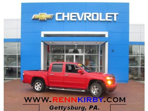 Victory Red Chevrolet Colorado LT Crew Cab.  Click to enlarge.
