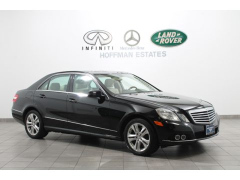 Black Mercedes-Benz E 350 4Matic Sedan.  Click to enlarge.