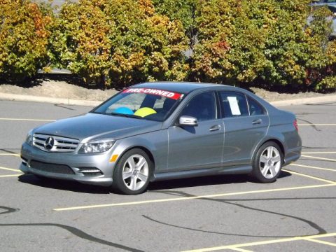 Palladium Silver Metallic Mercedes-Benz C 300 Sport 4Matic.  Click to enlarge.
