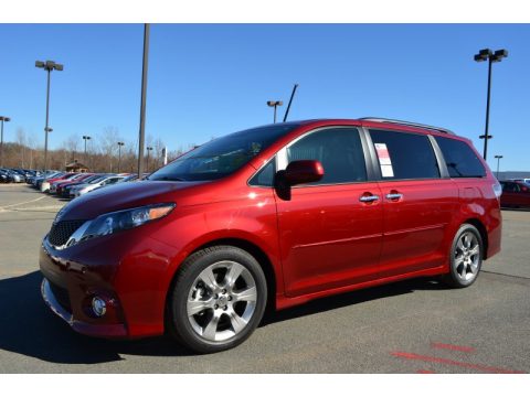 Salsa Red Pearl Toyota Sienna SE.  Click to enlarge.