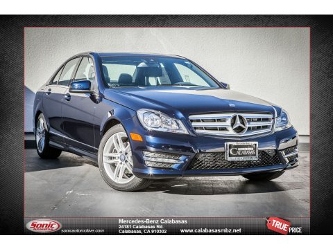 Lunar Blue Metallic Mercedes-Benz C 250 Sport.  Click to enlarge.