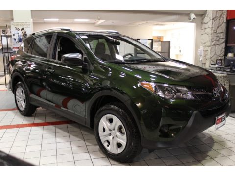 Spruce Green Mica Toyota RAV4 LE AWD.  Click to enlarge.