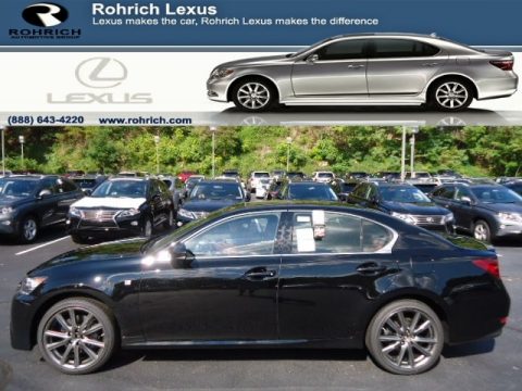 Obsidian Black Lexus GS 350 AWD F Sport.  Click to enlarge.