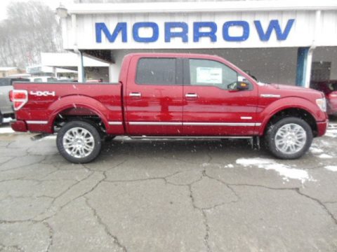 Ruby Red Metallic Ford F150 Platinum SuperCrew 4x4.  Click to enlarge.