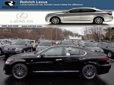 Obsidian Black Lexus LS 460 F Sport AWD.  Click to enlarge.