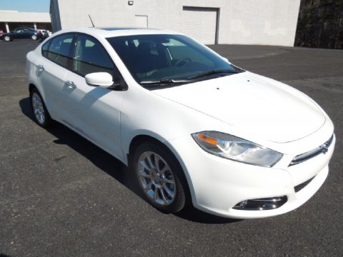 Bright White Dodge Dart Limited.  Click to enlarge.