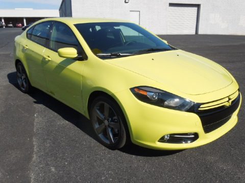 Citrus Peel Pearl Coat Dodge Dart Rallye.  Click to enlarge.