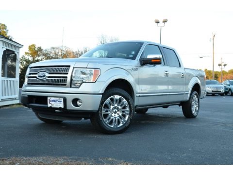 Ingot Silver Metallic Ford F150 Platinum SuperCrew 4x4.  Click to enlarge.
