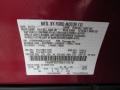 Ford Color Code RR Ruby Red Metallic #24
