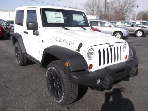 Bright White Jeep Wrangler Moab Edition 4x4.  Click to enlarge.